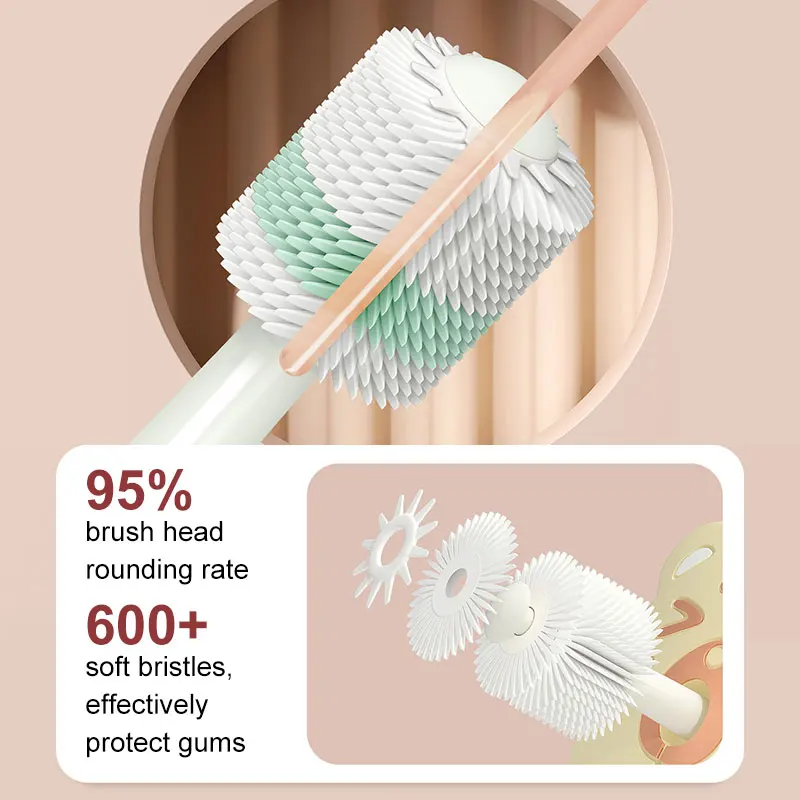 360 Degree Baby Children Toothbrush 1-6 Years Child Toothbrush Soft Baby Silicone Teether Brush Kids Teeth Oral Care Cleaning thumbnail 5
