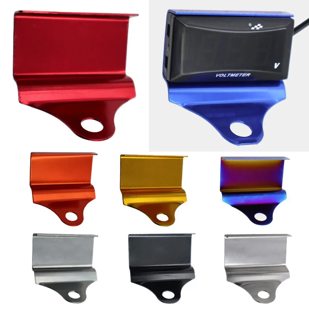 Universal Motorcycle Meter Bracket CNC Aluminum Square Water Temperature Voltmeter Thermometer Tachometer Mounting Holder thumbnail 6