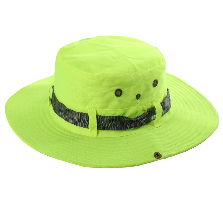 Summer Men Women Fluorescent Bucket Hat Reflective UV Protection Sun Fishing Cap Basin Caps Outdoor thumbnail 5