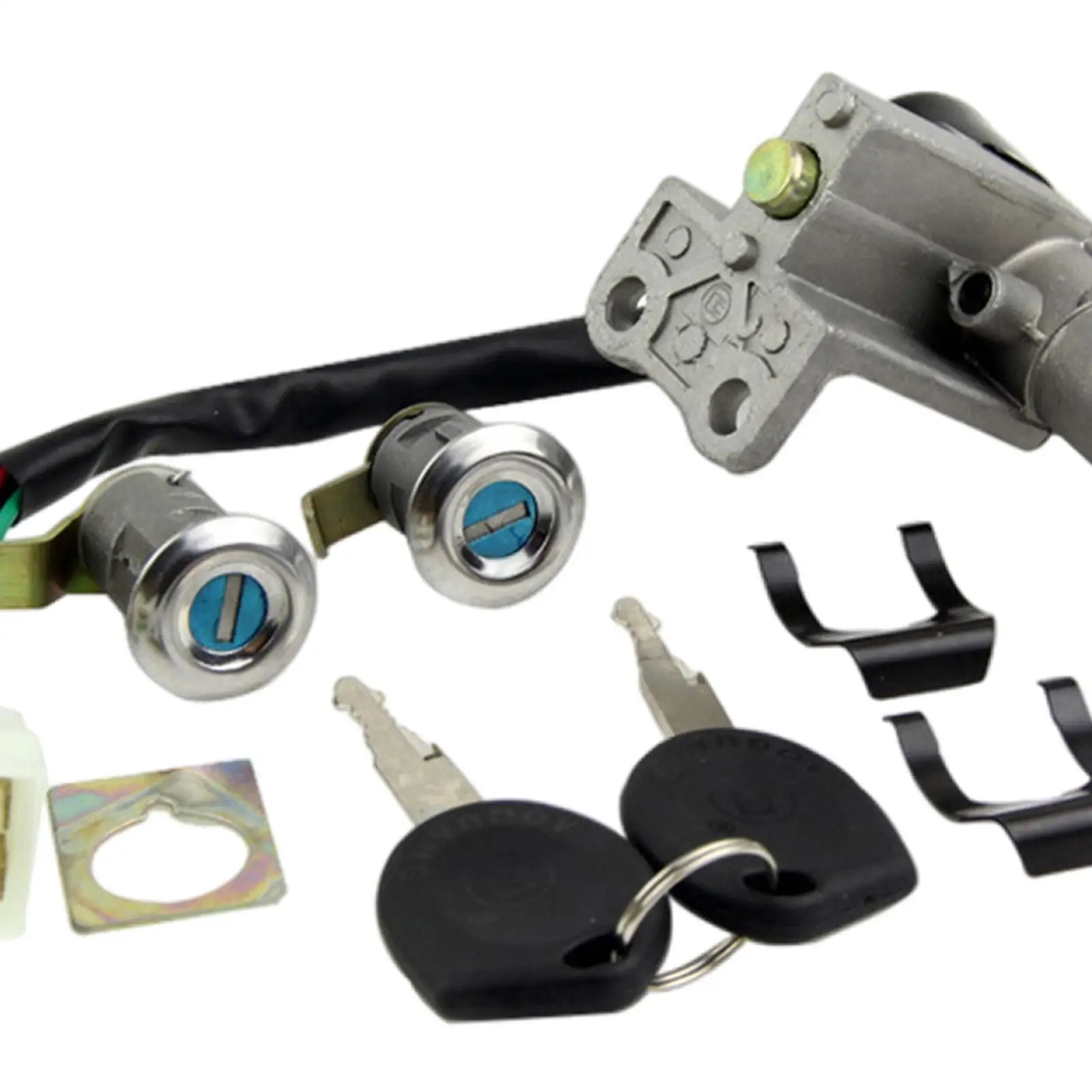 Ignition Switch Key Set Replacement Starter Lock Automotive New Motorcycle Assembly for Gy6 150Cc 1P39Qmb Moped Scooter thumbnail 6