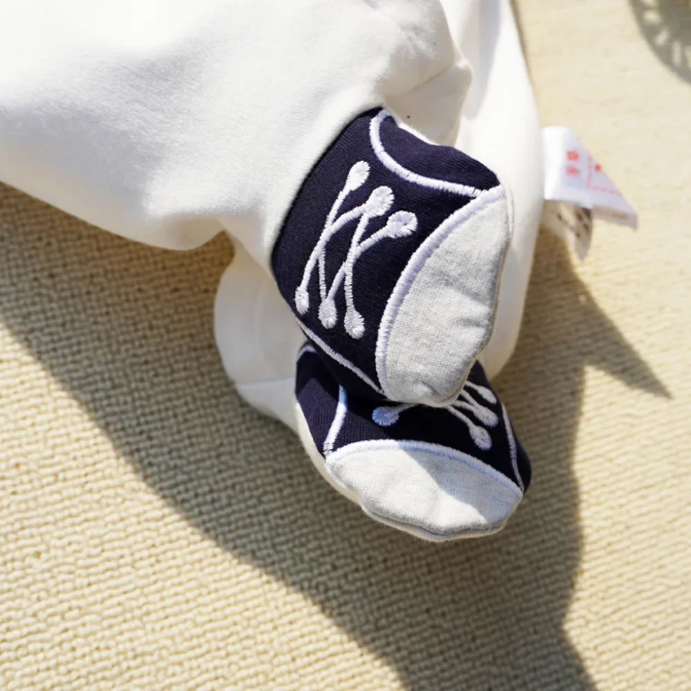 3-12M Newborn Baby Rompers Spring Autumn cotton Baby boy girls clothes Letter Embroidery baby clothing jumpsuits baby onesies thumbnail 5