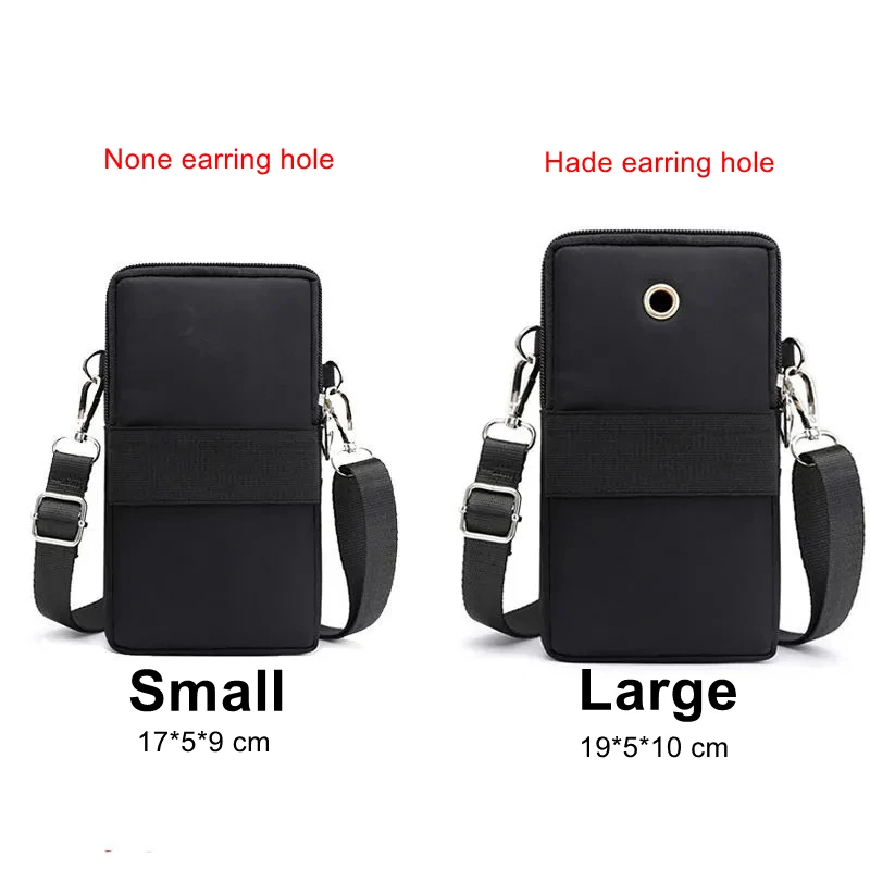 Women's Shoulder Bag Handbag Nylon Waterproof Mini Pocket Wallet Solid Color Wrist Bag Zipper Flip Small Bag thumbnail 3