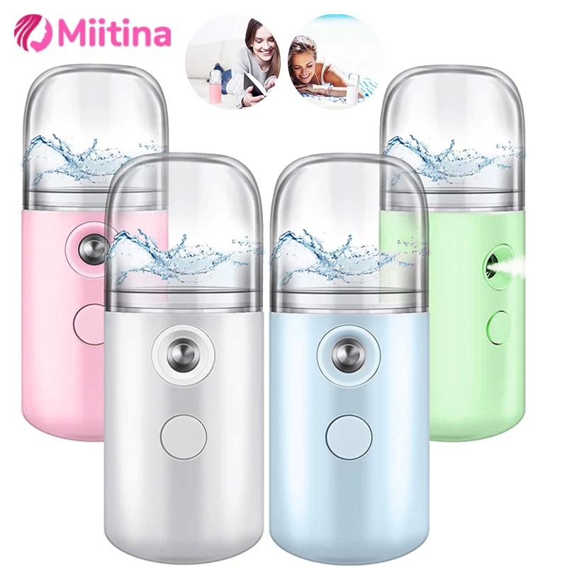 Nano Facial Hydrator Sprayer Face Steamer Nebulizer Home Travel Use Mini Rechargeable Humidifier Women Beauty Device Skin Care