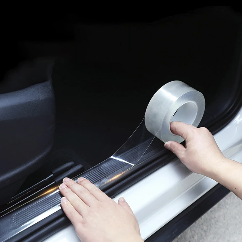 Car Door Anti Scratch Stickers Transparent Protector Nano Tape Auto Trunk Sill Scuff Protector Film Door Edge Protective thumbnail 3