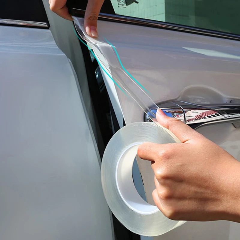 Car Door Anti Scratch Stickers Transparent Protector Nano Tape Auto Trunk Sill Scuff Protector Film Door Edge Protective thumbnail 2
