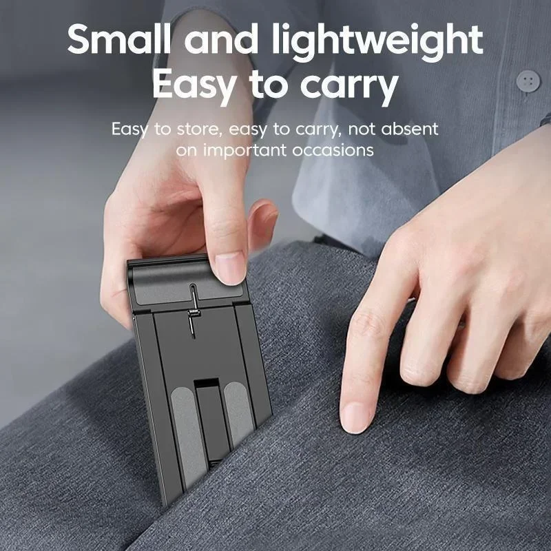 Foldable Desktop Phone Holder Portable Mini Moblie Phone Stand Phone Support Telephone Holder thumbnail 2