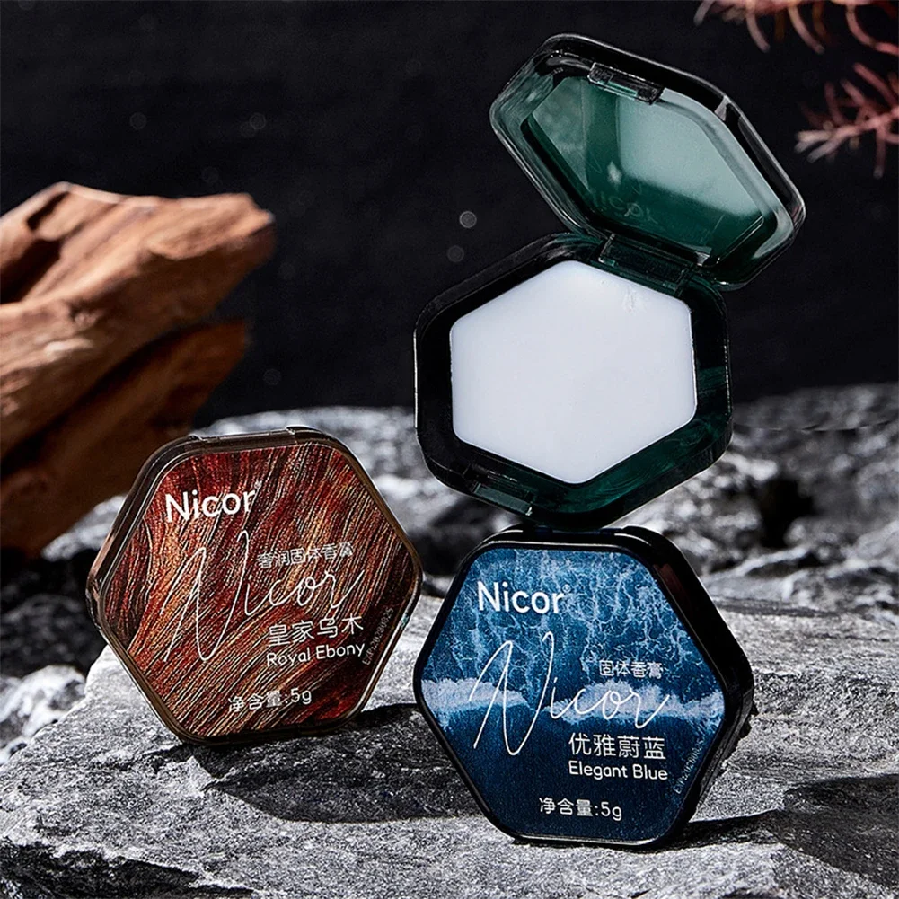 Solid Perfume Balm Stick Portable Mild Long-lasting Solid Balm Fresh Fragrance Deodorant Stick Perfume Women thumbnail 5