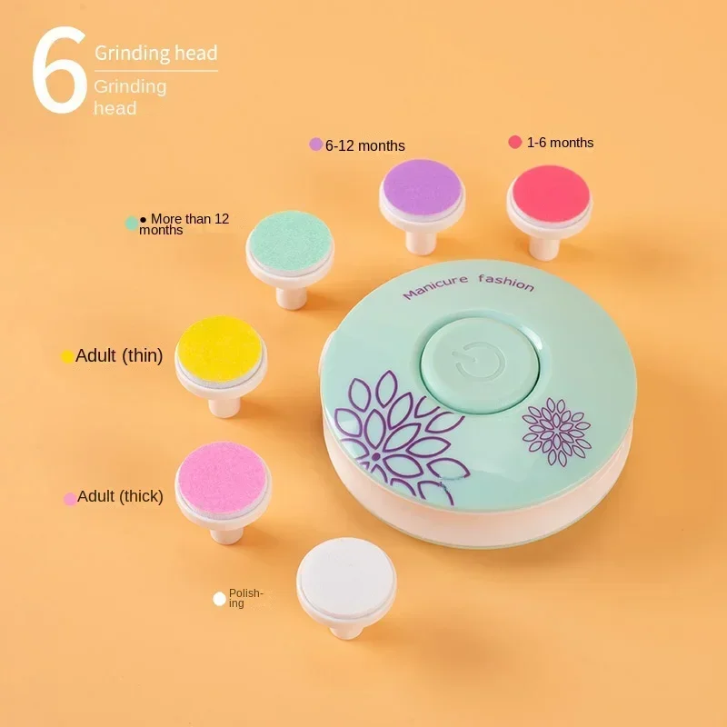Electric Baby Nail Trimmer Kid Nail Polisher Tool Baby Nail Clipper Cutter for Newborn Baby Hygiene Kit Infant Manicure Scissors thumbnail 4