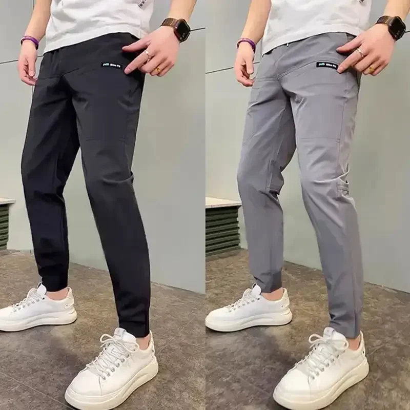 Men's High Stretch Multi-pocket Skinny Cargo Pants Multi-pocket Sweatpants Solid Color Casual Work Outdoor Joggers Trousers thumbnail 4