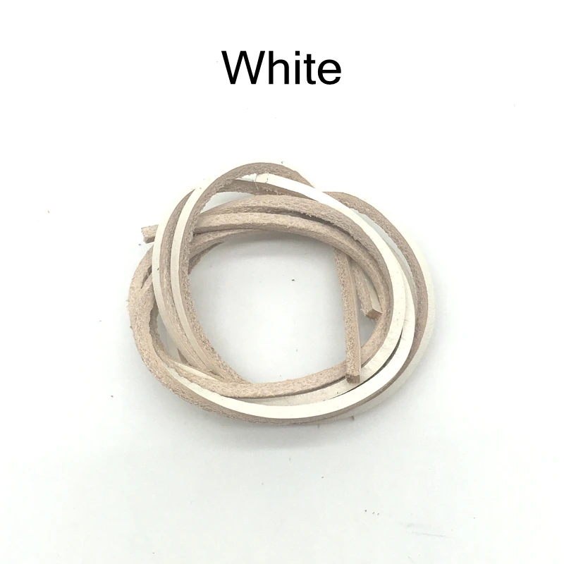 1Pair Square genuine leahter shoelaces unisex retro boot shoe laces fashion loafers boats shoelace 60/80/100/120/140/160CM thumbnail 4