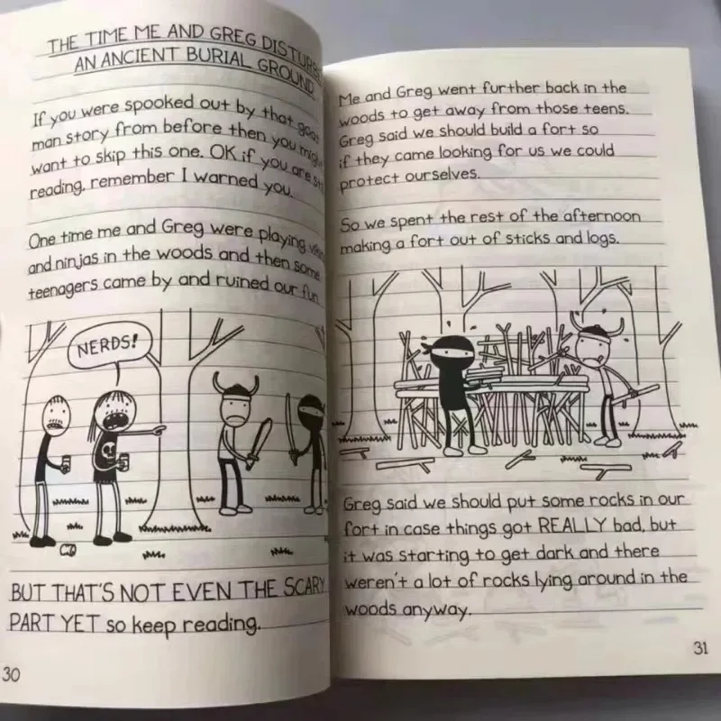 1-8/9-16/17-20 Diary of Wimpy Kid English Book Diary of Wimpy Kid Boxed Children's Fiction Books thumbnail 6