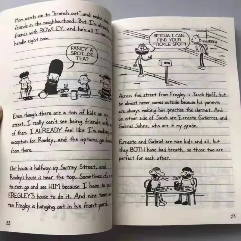 1-8/9-16/17-20 Diary of Wimpy Kid English Book Diary of Wimpy Kid Boxed Children's Fiction Books thumbnail 5
