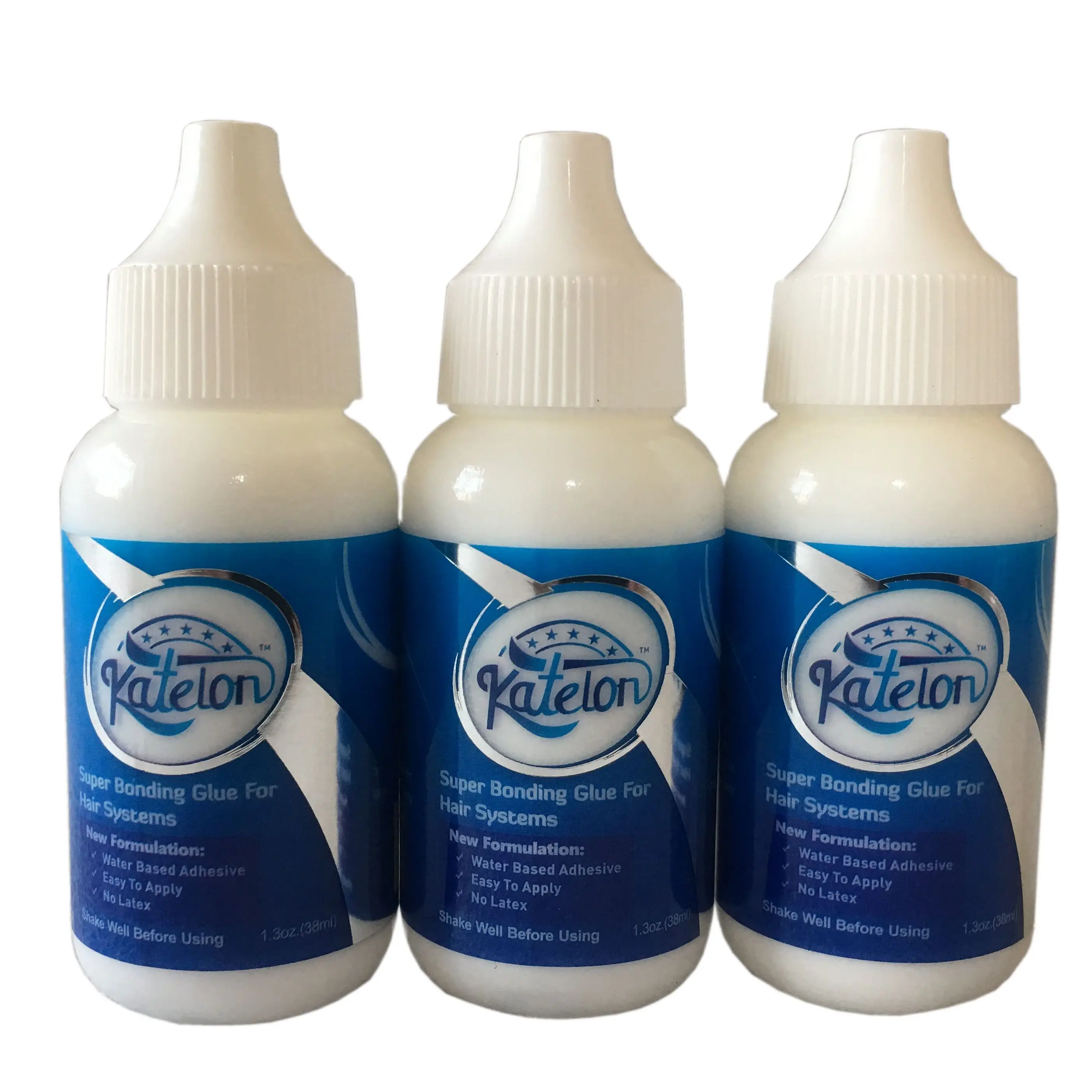 New arrival 1 bottle 1.3 Oz 38 ml Katelon super adhesive glue wig bonding glue for lace wig and toupee