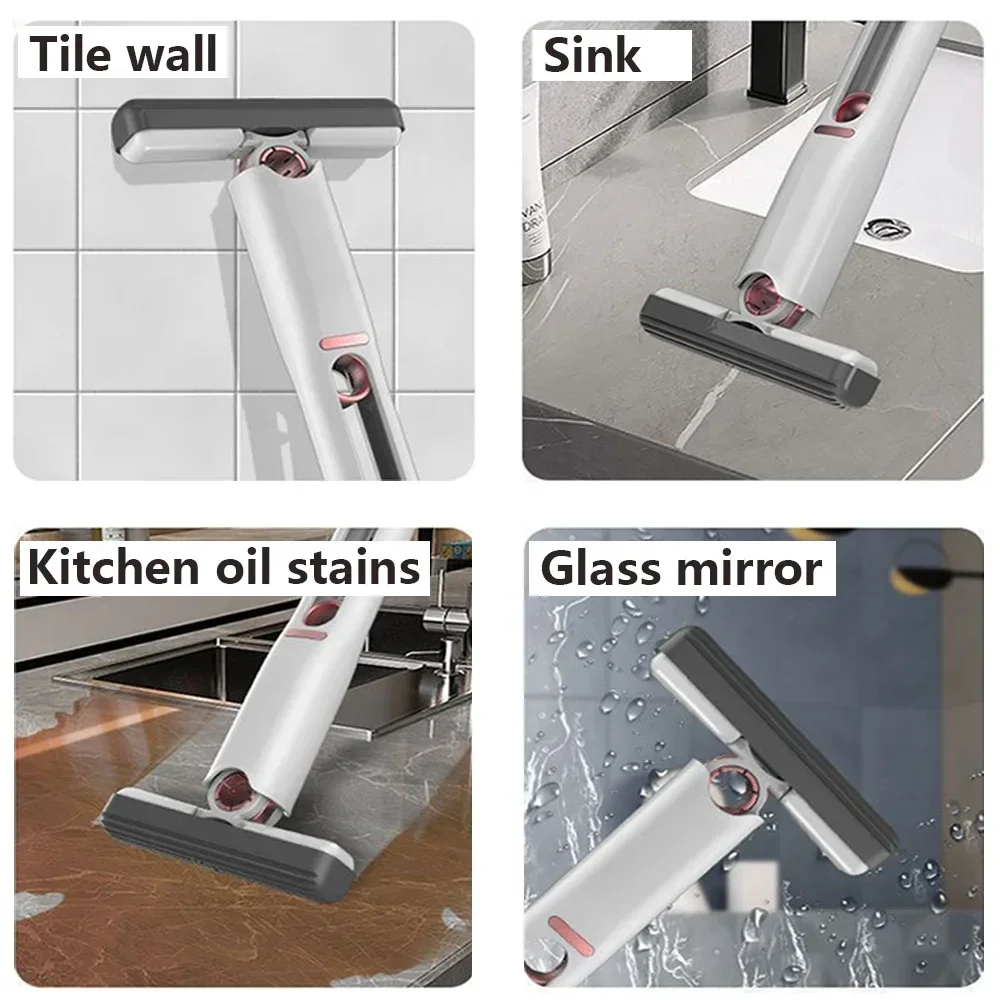 8/24Pcs Mini Squeeze Mop Mini Mop Desk Kitchen Car Clean Tools Mops with Self-squeezing Folding Home Cleaning Floor Washing Mops thumbnail 4