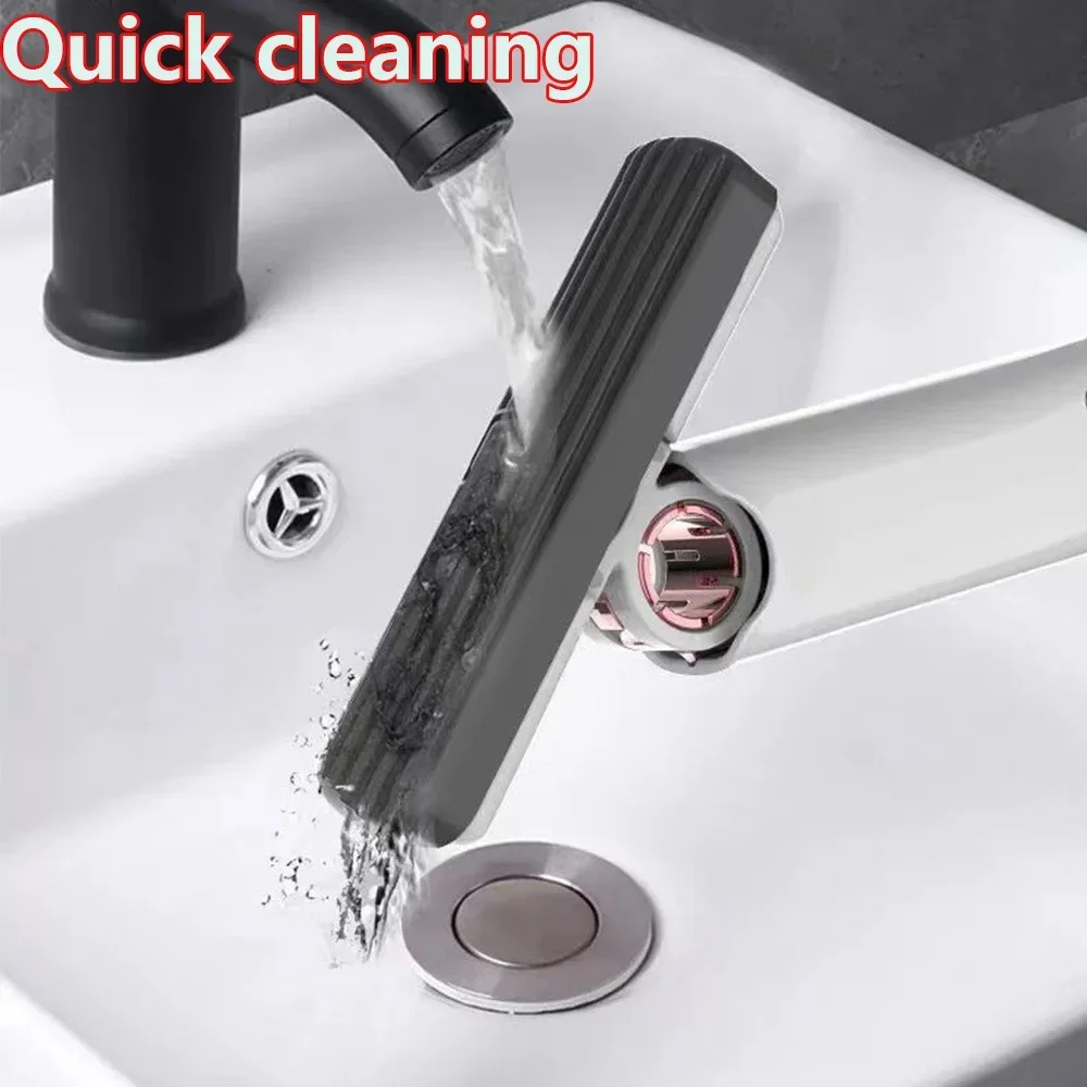 8/24Pcs Mini Squeeze Mop Mini Mop Desk Kitchen Car Clean Tools Mops with Self-squeezing Folding Home Cleaning Floor Washing Mops thumbnail 3