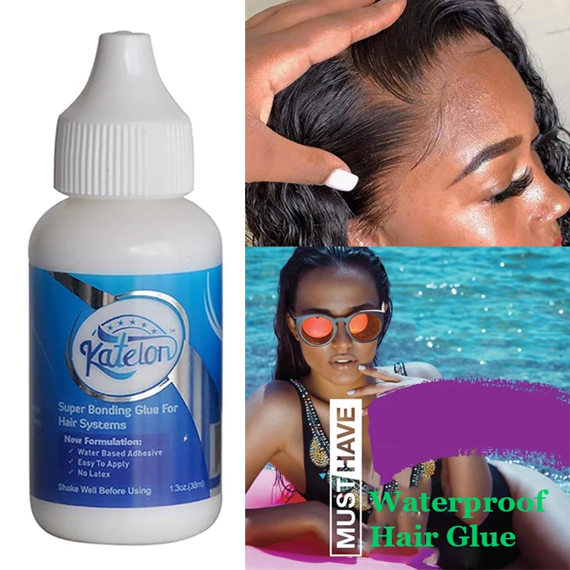 Lace Front Wig Glue Extra Hold Waterproof 38ml Super Bonding Adhesive Glue For Wig Cap 1Pcs Hair Glue Hair Styling Tools 1.3Oz thumbnail 6
