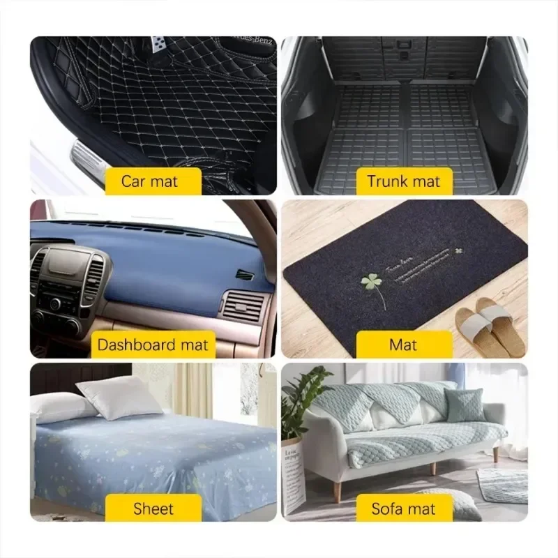Universal Car Carpet Mat Fixing Stickers Foot Pad Self- Adhesive Tape Car Floor Mat Anti-slip Fixed Tape Sticker 5/10pcs thumbnail 5