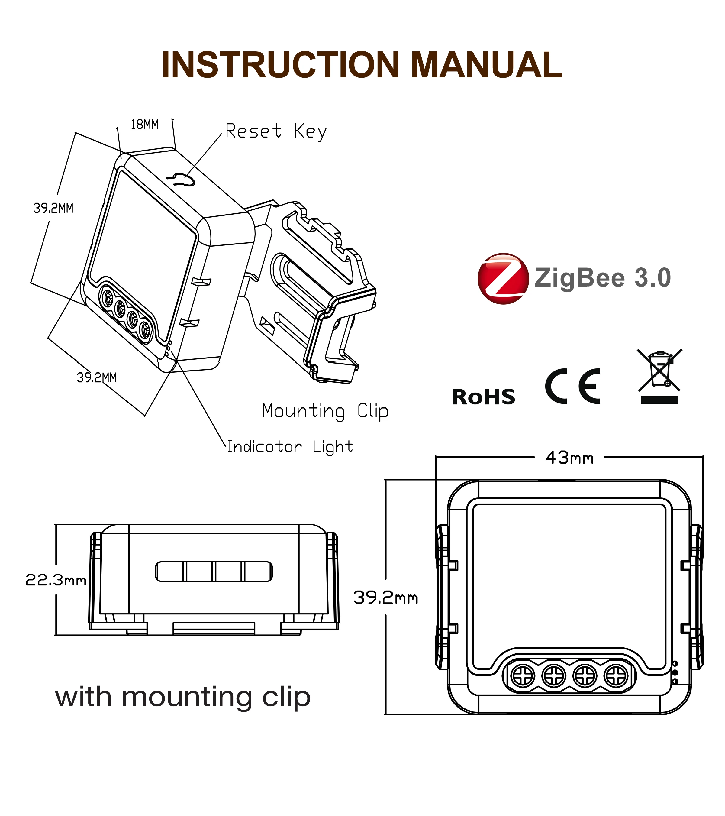 No Neutral Tuya ZigBee 3.0 Smart Switch Module 1 2 3 4 Gang Wire Required Smart Home DIY Light Breaker Works with Alexa Google thumbnail 6