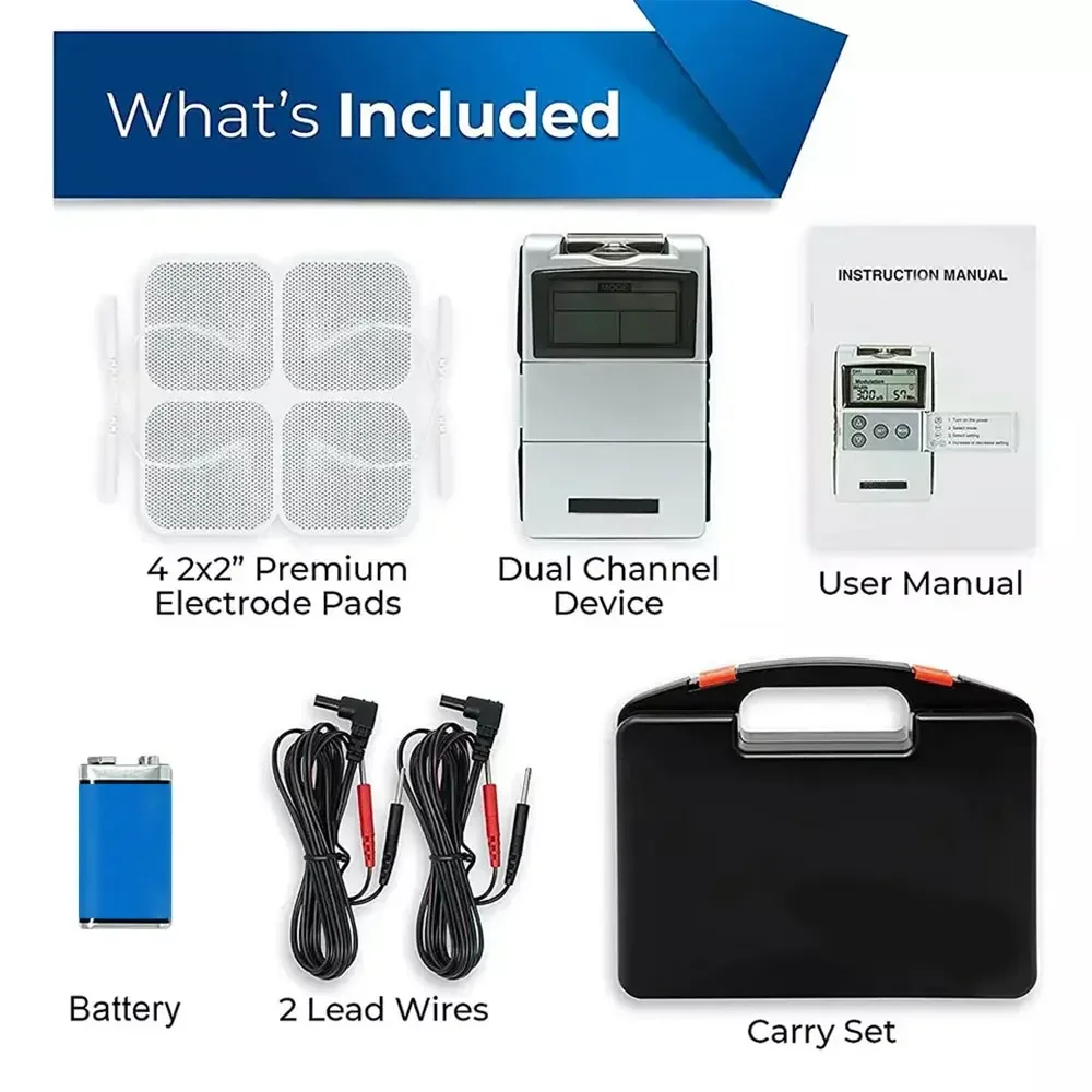 EMS TENS Unit Machine EMS Electric Muscle Therapy Stimulator Physiotherapy Pulse Electric Massage Device Back Body Neck Massager thumbnail 5