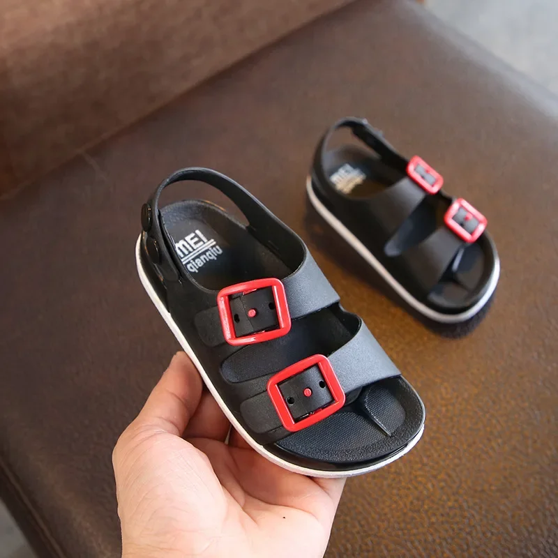 sandalias Antiskid Baby Girl Shoes British Non-slip Beach Sandals Kids Shoe Children Sandals Summer Boys PVC Buckle Kid Slippers thumbnail 3