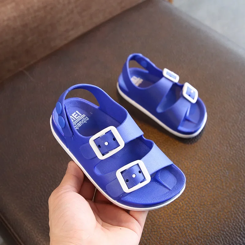 sandalias Antiskid Baby Girl Shoes British Non-slip Beach Sandals Kids Shoe Children Sandals Summer Boys PVC Buckle Kid Slippers thumbnail 5