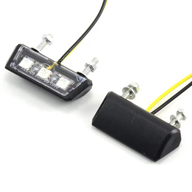 Motorcycle Modification License Plate LED Light Waterproof Motorcycle License Plate Light 12v thumbnail 2