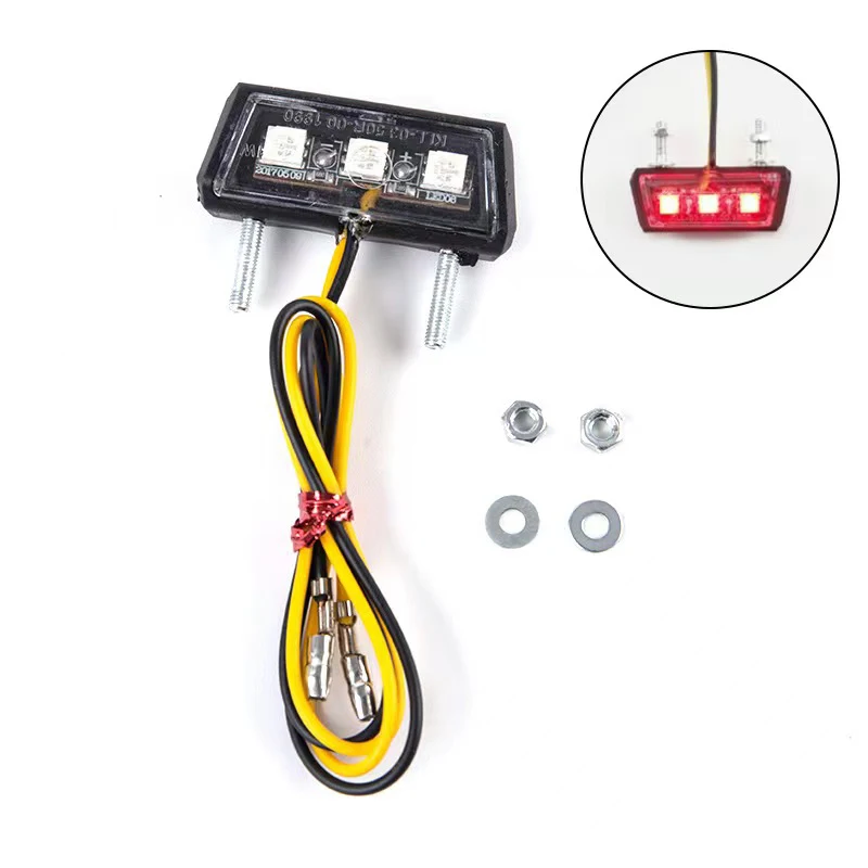 Motorcycle Modification License Plate LED Light Waterproof Motorcycle License Plate Light 12v thumbnail 3