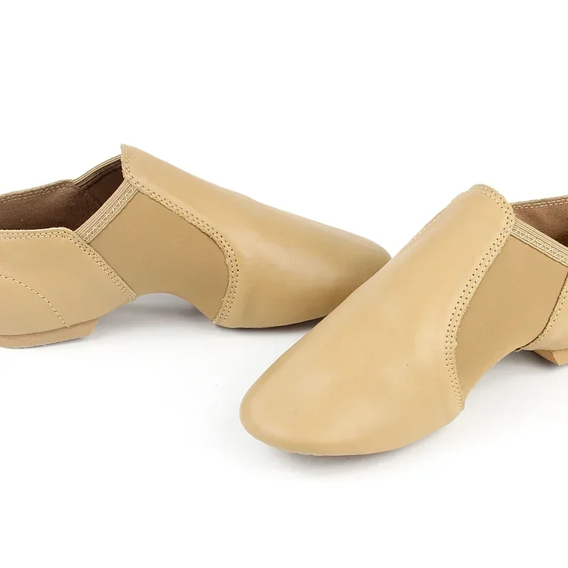 Genuine Leather  Jazz Dance Shoes Children Shoes For Men And Women Salsa Dance  Shoes Neo arch slip on Jazz shoes Ballet Belly thumbnail 4