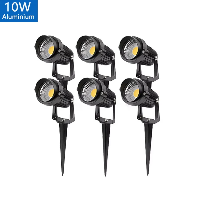 Garden Decorations Light LED IP65 Waterprof Lawn Lamp 220V110V12V24V Warm white Green 5W10W15W20W Landscape Spike Spotlights thumbnail 5