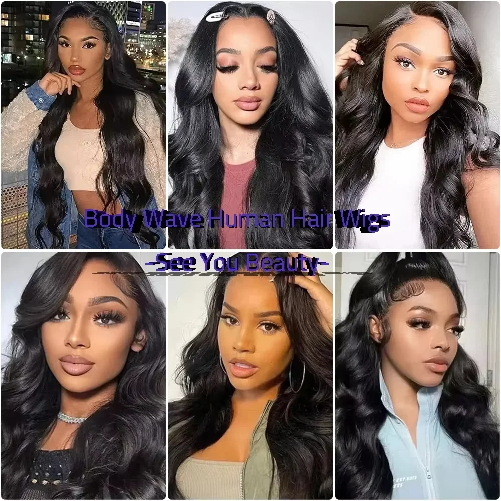 Rosabeauty 30 40 42 Inch Body Wave Human Hair Wigs 13x6 Hd Lace Frontal Wig Brazilian Body Wave Wigs 5x5 Closure Wigs For Women thumbnail 6