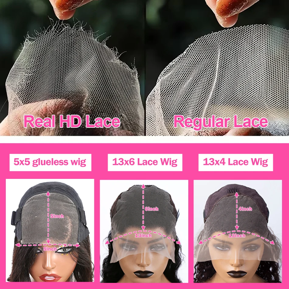 Rosabeauty 30 40 42 Inch Body Wave Human Hair Wigs 13x6 Hd Lace Frontal Wig Brazilian Body Wave Wigs 5x5 Closure Wigs For Women thumbnail 5