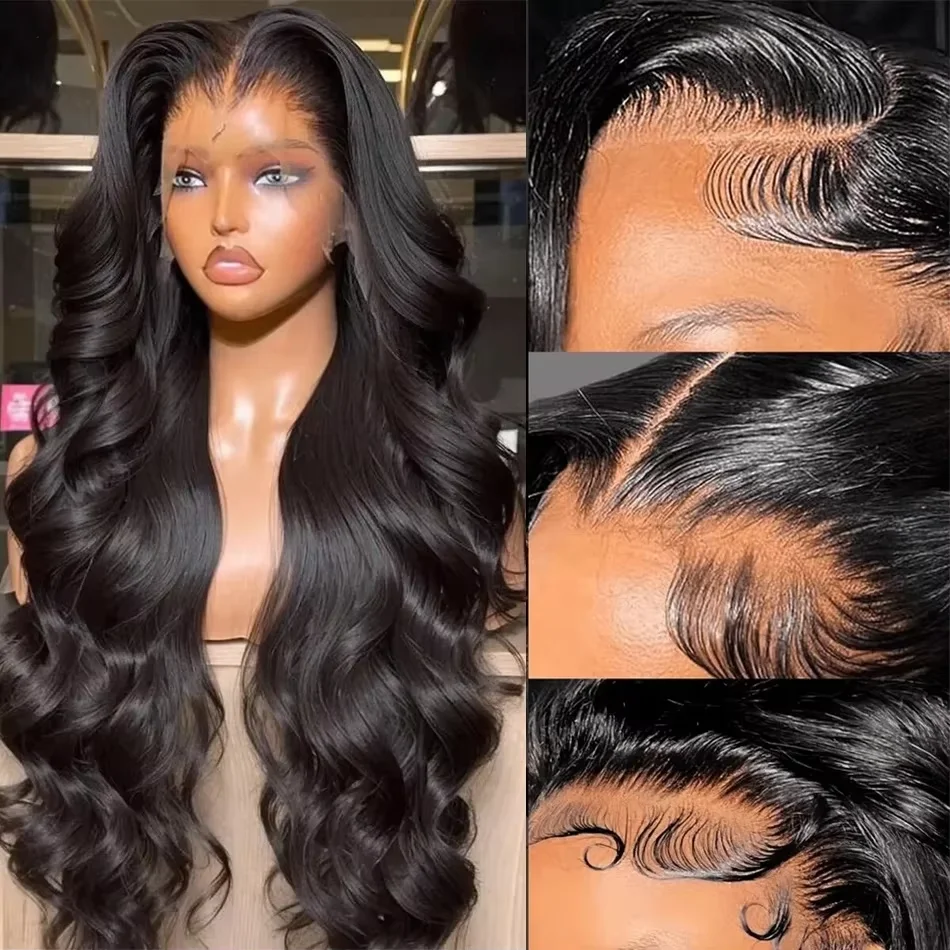 Rosabeauty 30 40 42 Inch Body Wave Human Hair Wigs 13x6 Hd Lace Frontal Wig Brazilian Body Wave Wigs 5x5 Closure Wigs For Women thumbnail 2