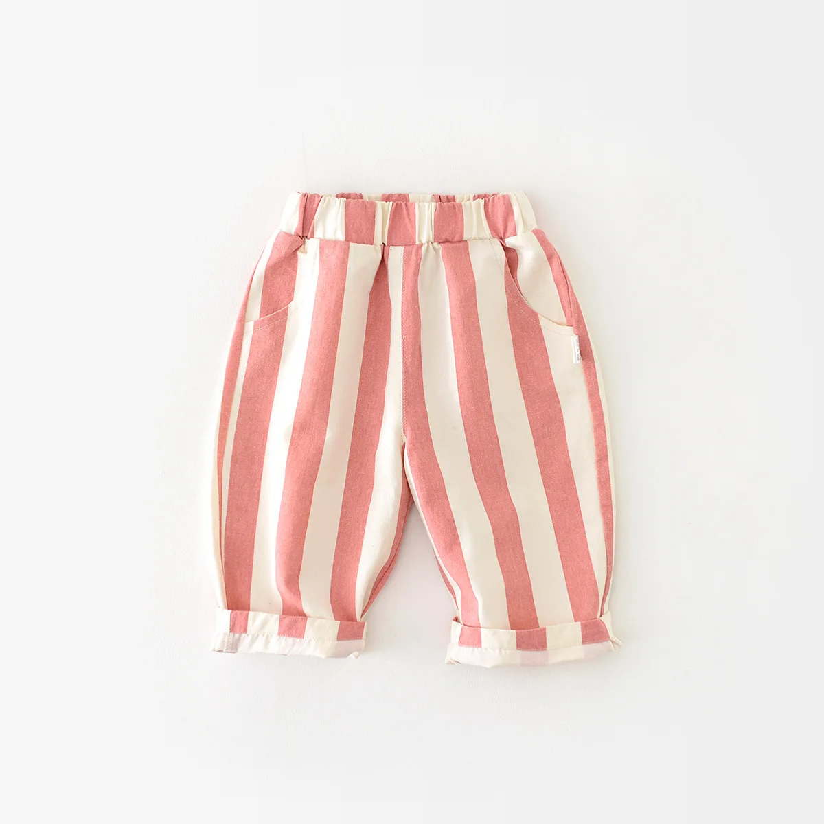 MILANCEL Spring New High Waist Cool Kids Baby Stripe Pants Korean Style Casual Children School Trousers Outwear Clothing thumbnail 5