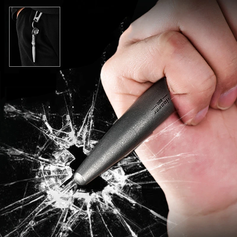 NEW Titanium Portable EDC Tactical Pen Mini Self Defense Window Breaking Pen Outdoor Camping Titanium Signature Pen For Women's thumbnail 2