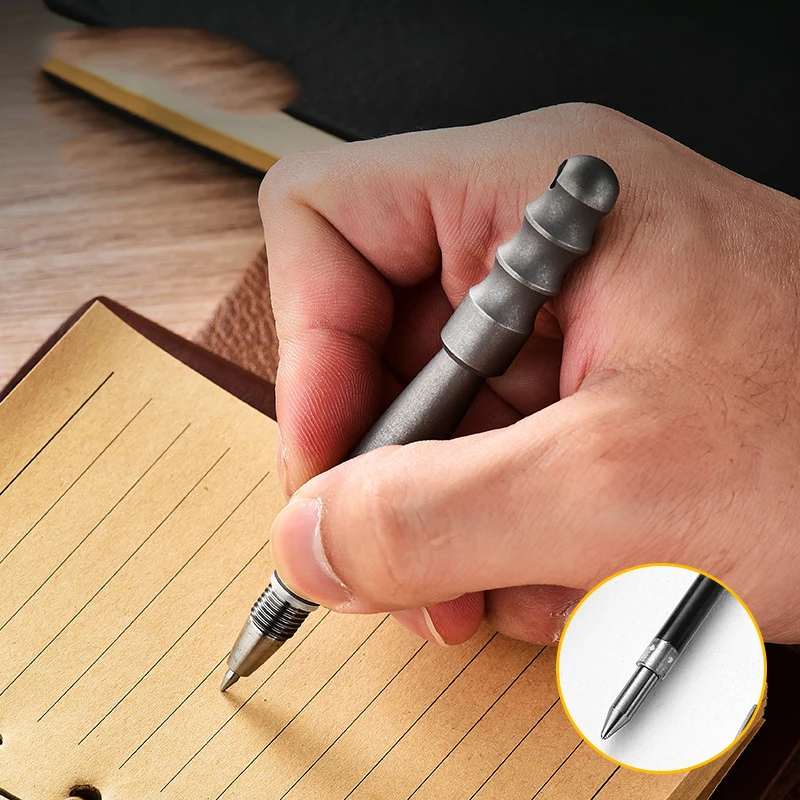 NEW Titanium Portable EDC Tactical Pen Mini Self Defense Window Breaking Pen Outdoor Camping Titanium Signature Pen For Women's thumbnail 5