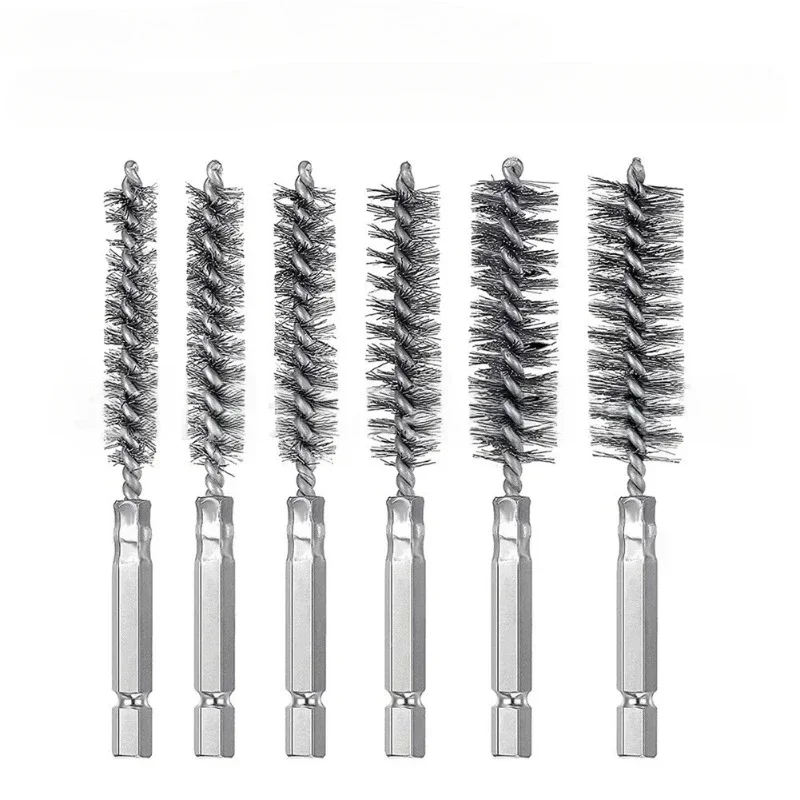 New 8-19mm Wire Tube Machinery Cleaning Brush Rust Cleaner Washing Polishing  For Automotive Manufacturing Processing Industry thumbnail 2