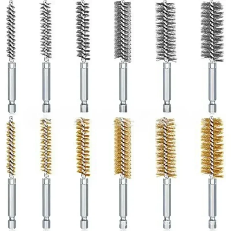 New 8-19mm Wire Tube Machinery Cleaning Brush Rust Cleaner Washing Polishing  For Automotive Manufacturing Processing Industry thumbnail 6