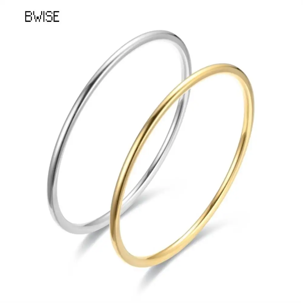 Fashionable Stainless Steel Bracelet For Women Round Minimalist Elegant Gold Color Bracelet Women's Accessories Popular Jewelry thumbnail 6