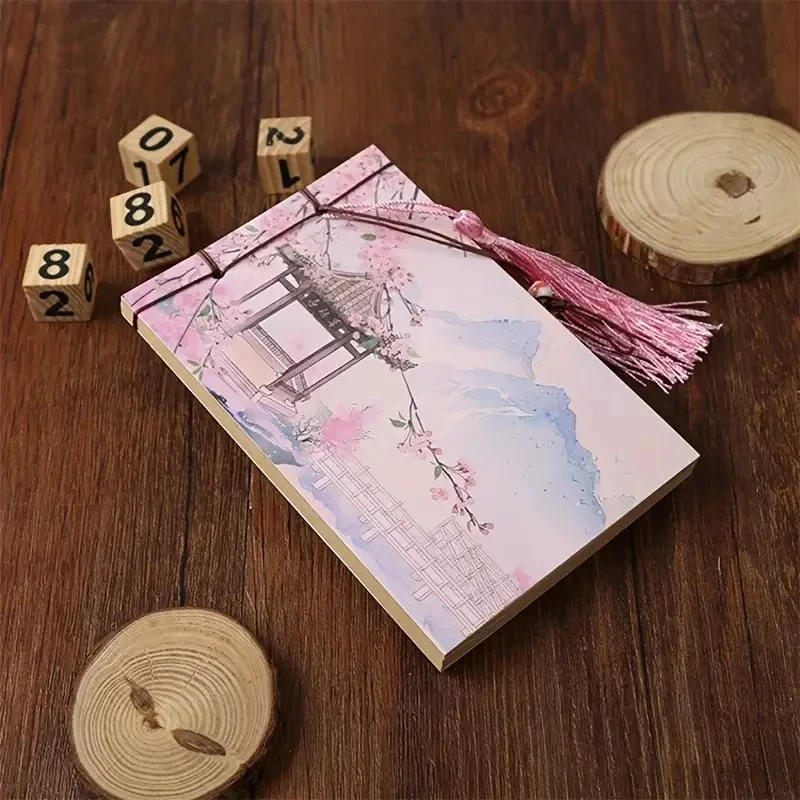 Chinese Art Style Notepad Kraft Paper Notebook Retro Diary 60 Pages Notebooks and Notepads Writing Pads Office School Supplies thumbnail 2