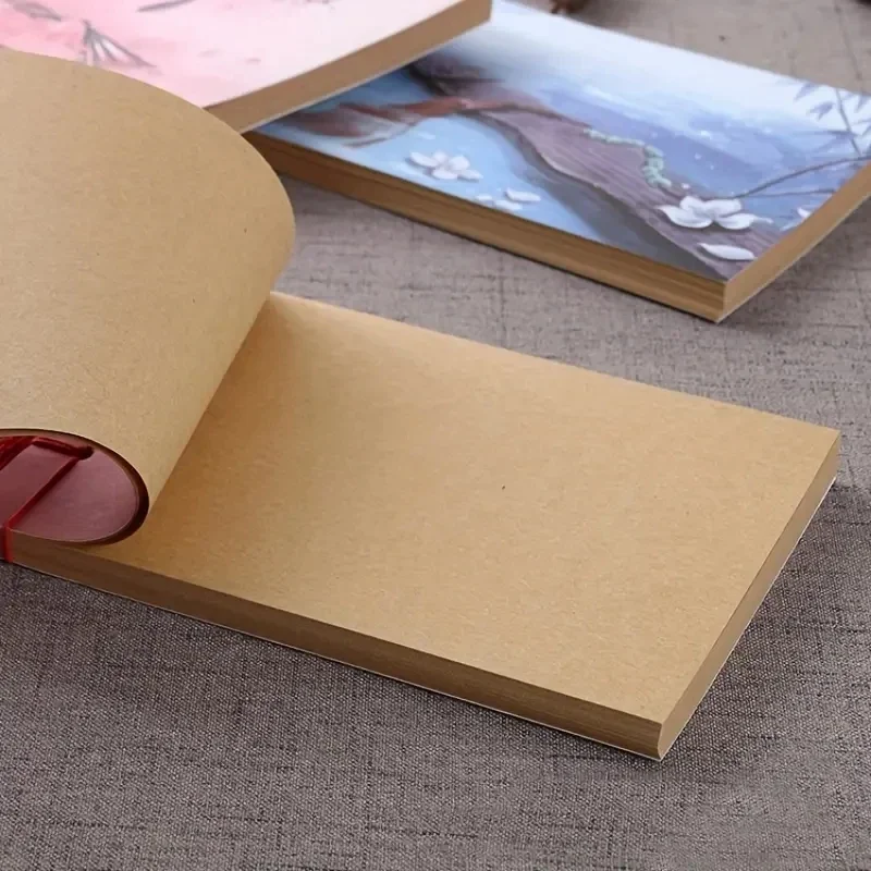 Chinese Art Style Notepad Kraft Paper Notebook Retro Diary 60 Pages Notebooks and Notepads Writing Pads Office School Supplies thumbnail 4