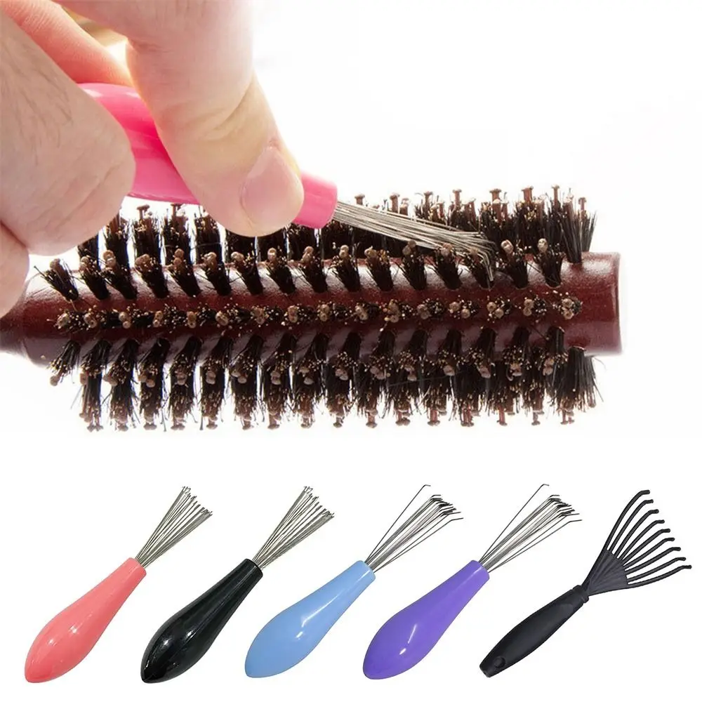 1PC Comb Hair Brush Cleaner Plastic Handle Cleaning Brush Remover Embedded Beauty Tools Cleaning Products Cleaning Supplies thumbnail 2