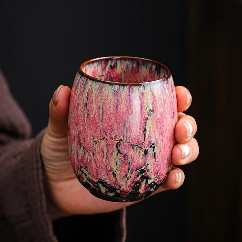 Kiln change to build a teacup set home large master cup ceramic Kung Fu tea set tea cup single coffee cup. thumbnail 4
