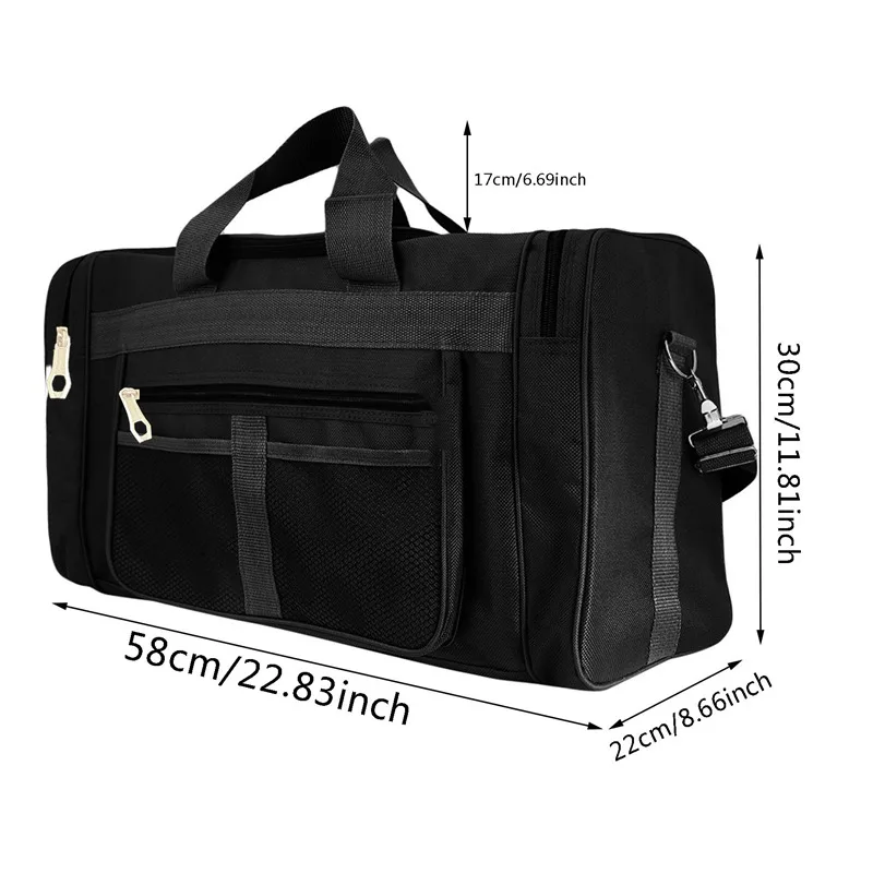 Women Men Nylon Travel Duffel Bag Carry On Luggage Bag Men Tote Large Capacity Weekender Gym Sport Holdall Overnight Bag Pouches thumbnail 6
