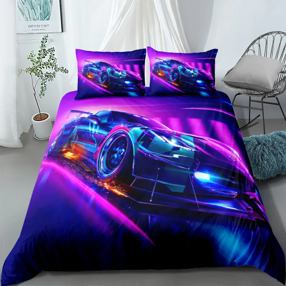 Vincent Car Customized Duvet Cover Set King Queen Double Full Twin Single Size Duvet Cover Pillow Case Bed Linen Set thumbnail 5