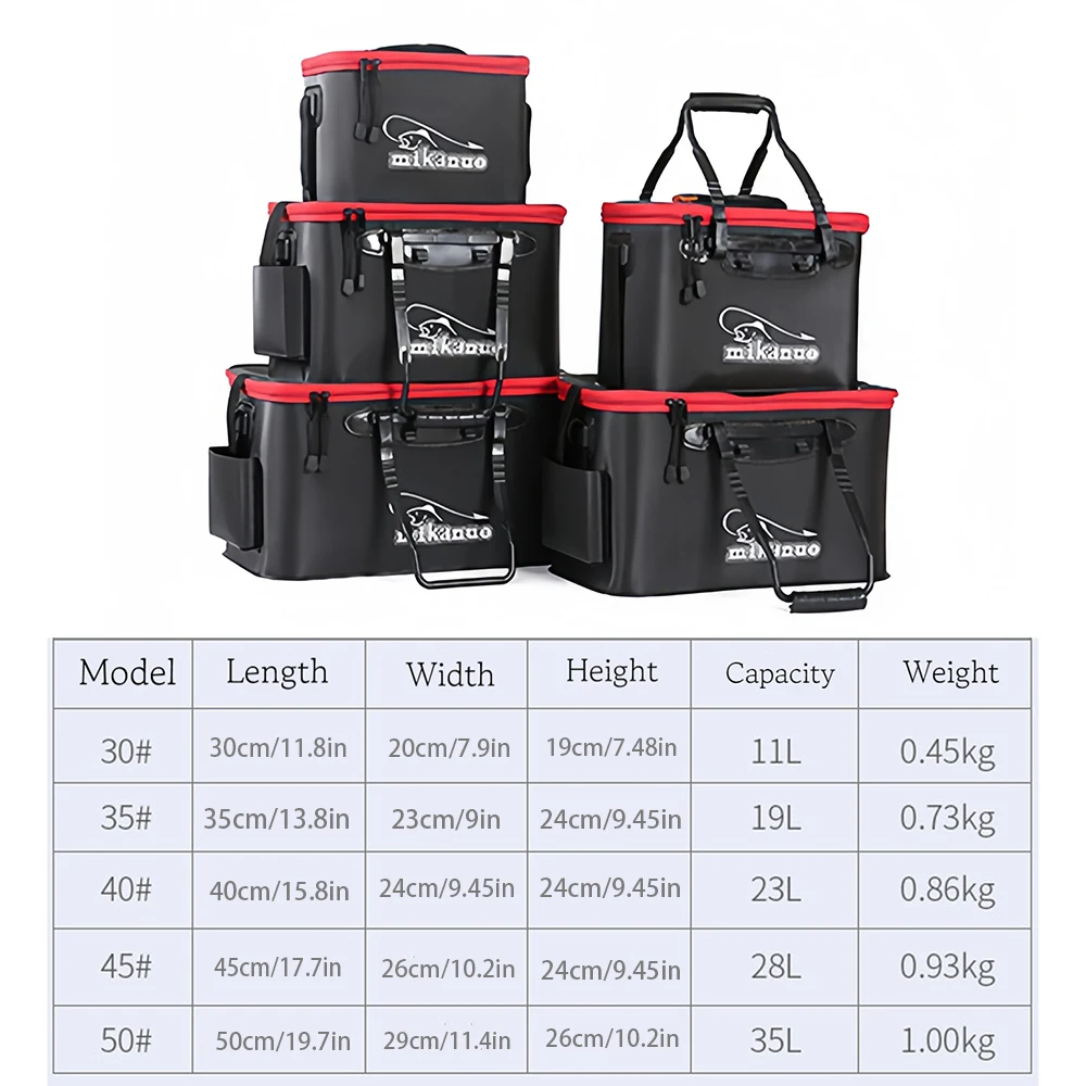 Portable Fishing Bag Collapsible Fishing Bucket Live Fish Box Camping Water Container Pan Basin Fishing Tackle Storage Bag thumbnail 6