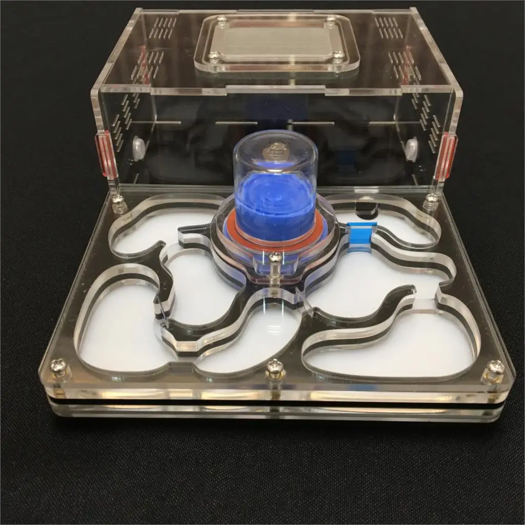 L size plane design 9color available ant farm acrylic moisture with feeding area, insect ant  villa pet advanced mania farm ants thumbnail 3