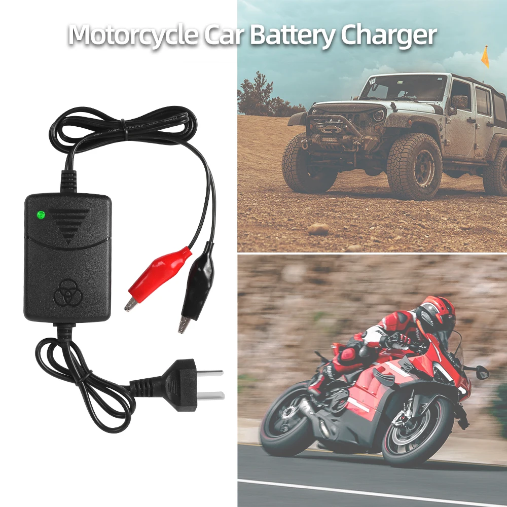 12V 1300mA Smart Battery Charger Intelligent Lead Acid Car Battery Charger Motorcycle Battery Power Rechargeable Device thumbnail 4