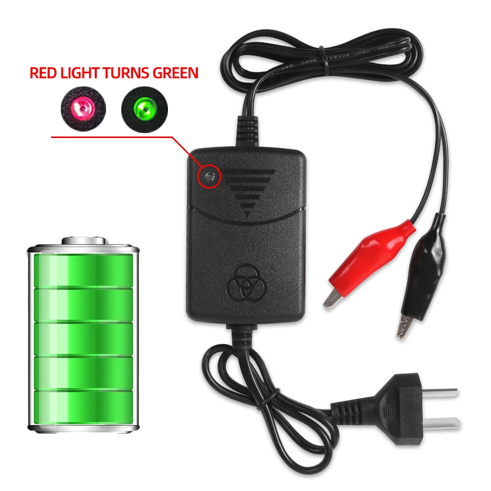 12V 1300mA Smart Battery Charger Intelligent Lead Acid Car Battery Charger Motorcycle Battery Power Rechargeable Device thumbnail 2