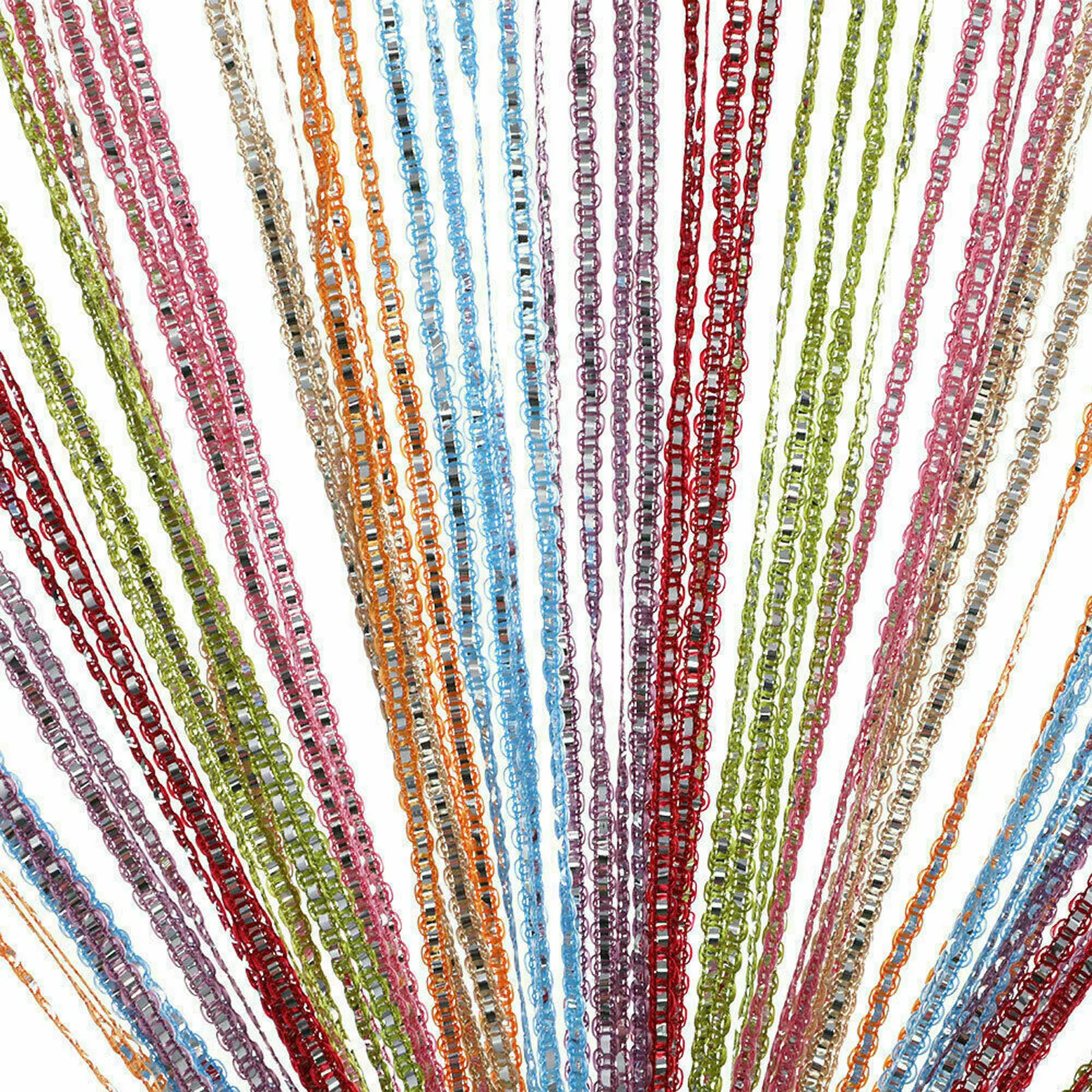 Door String Curtains Fringe Room Divider Curtains for Living Room Divider Decoration thumbnail 5