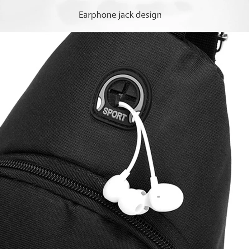 Men's Oxford Cloth Crossbody Bag New Trend Chest Bag Fashionable and Portable Shoulder Bag thumbnail 6